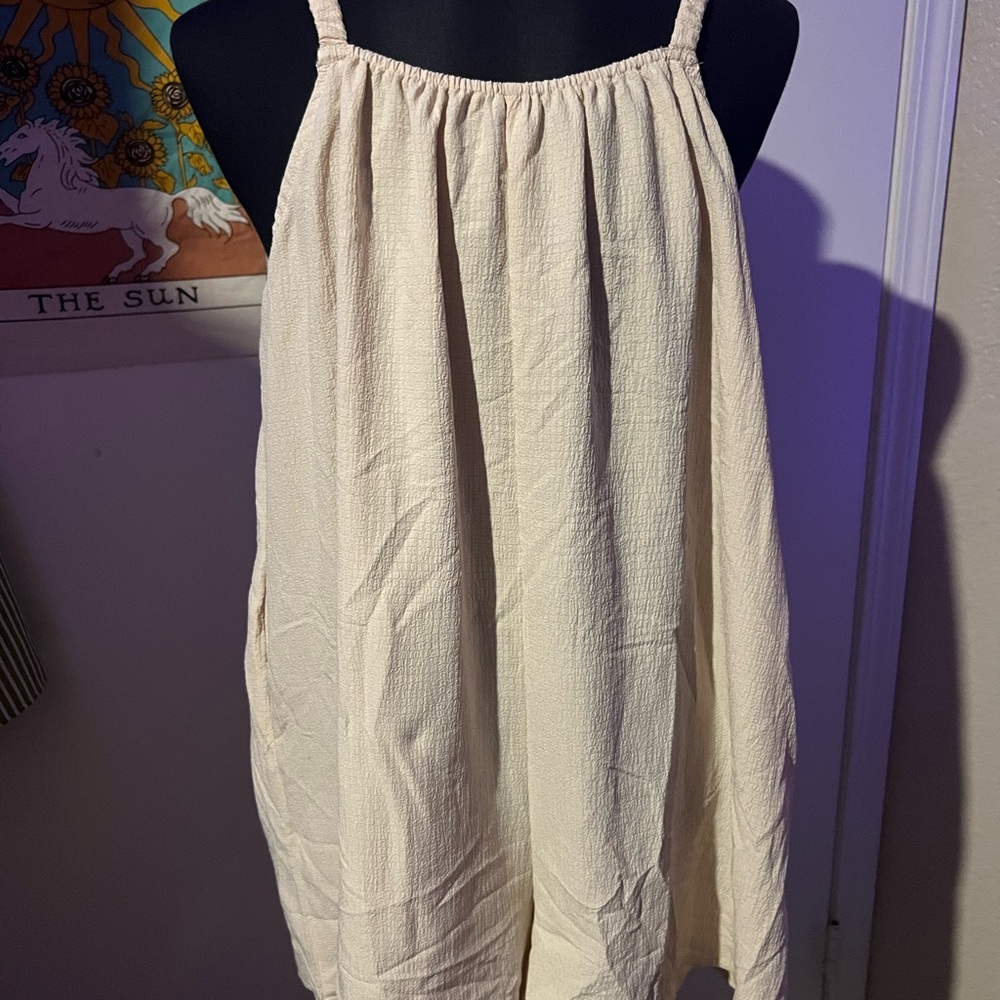 SHEIN Cream Jumpsuit